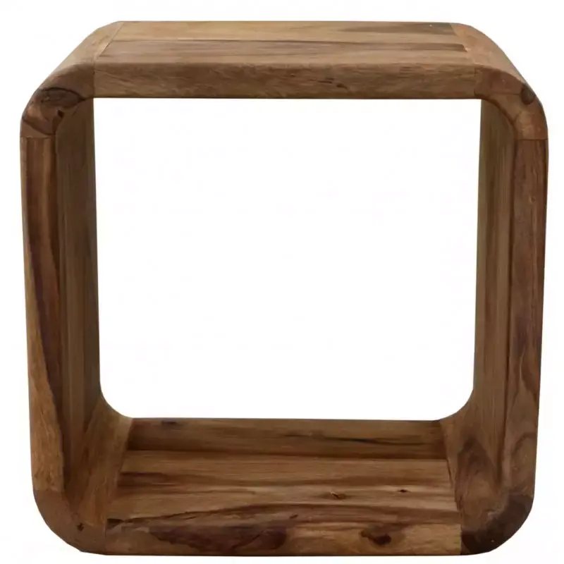 Wandregal Tina 35x35x22 aus Sheesham-Massivholz Top-Angebot