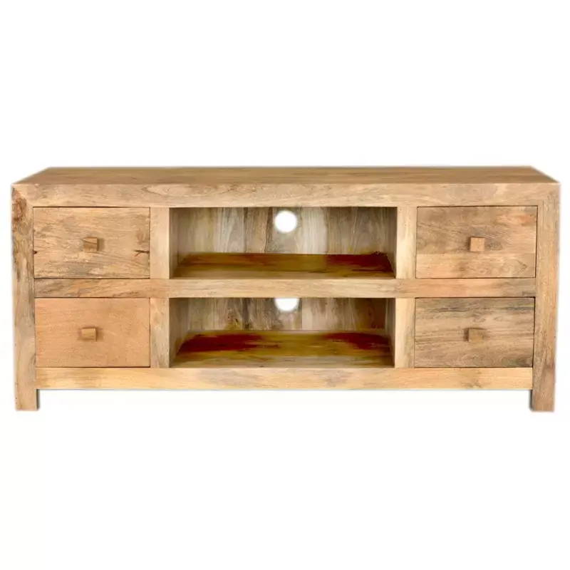 Fernsehtisch Hina 140x60x45 aus Mangoholz Mega-Angebot