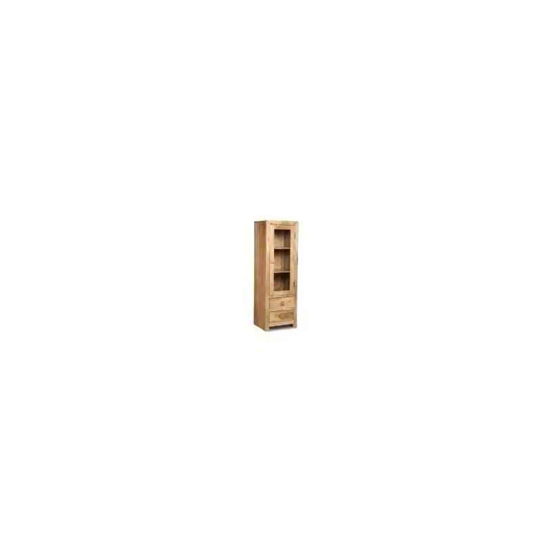Neu Im Sortiment Vitrine Hina 60x180x45 aus Mangoholz