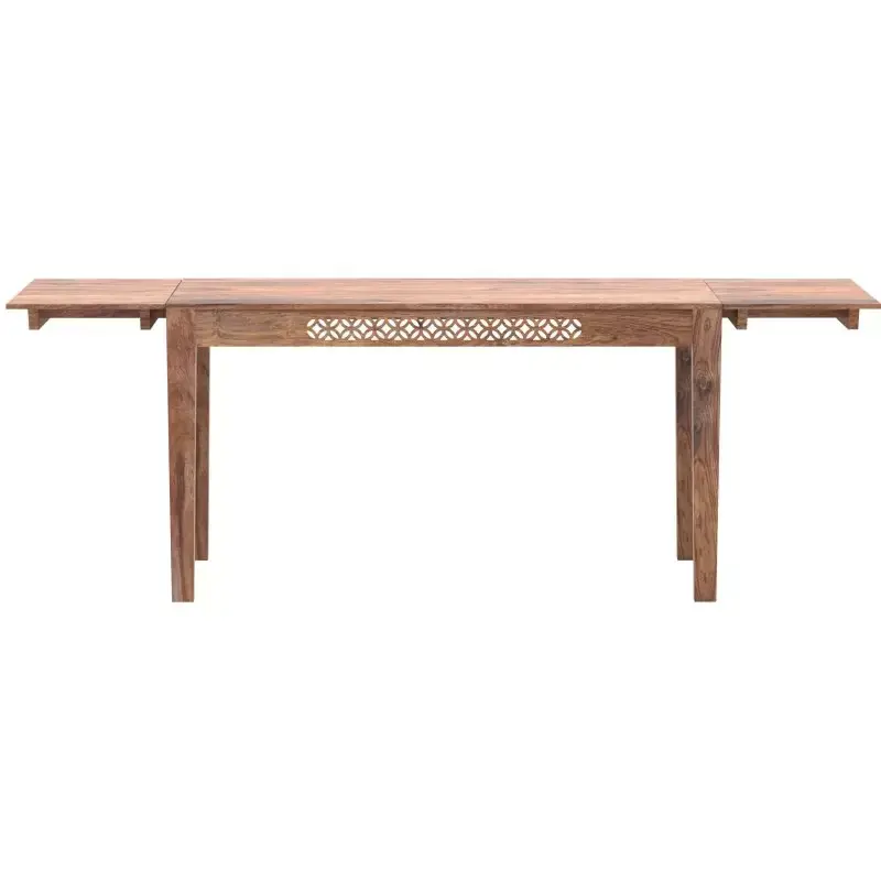 Expressversand Ausziehbarer Esstisch Mira 140/220x90 aus indischem Sheesham-Massivholz