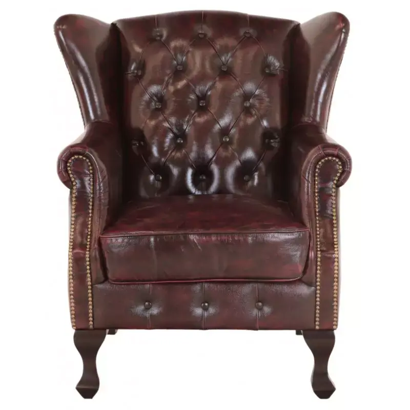 Aberdeen Sessel aus echtem Rindsleder New Red Must-Have