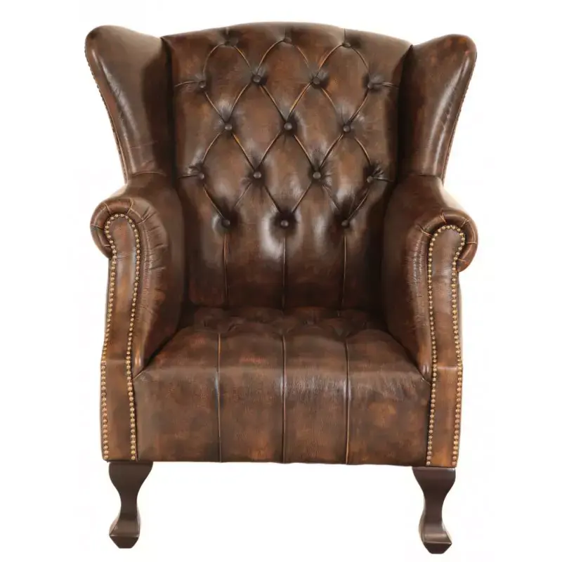 Knallerangebot Sessel Cardiff aus echtem Rindsleder Whisky