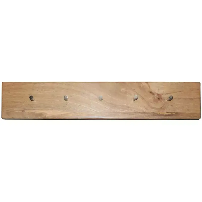 Wandgarderobe Hina mit 5 Haken 80x15x2,5 aus indischem Mango-Massivholz Meistverkauft