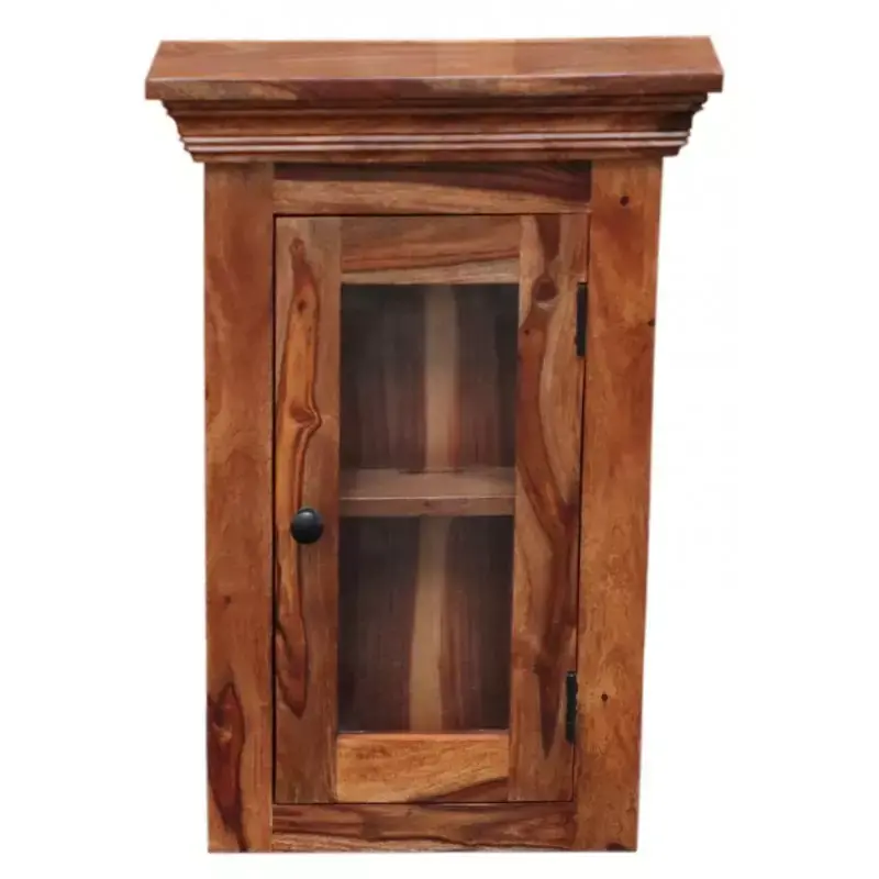 Badezimmer-Wandschrank Jali 40x60x15 aus indischem Sheesham-Holz Garantierte Lieferung