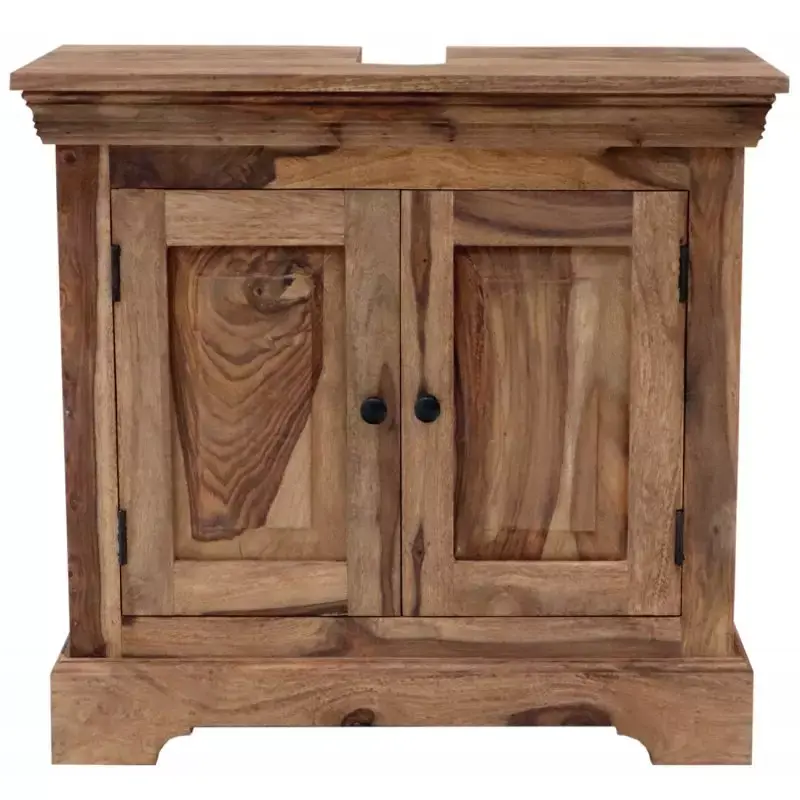 Waschbeckenunterschrank Jali 70x65x35 aus indischem Sheesham-Holz Top-Preis