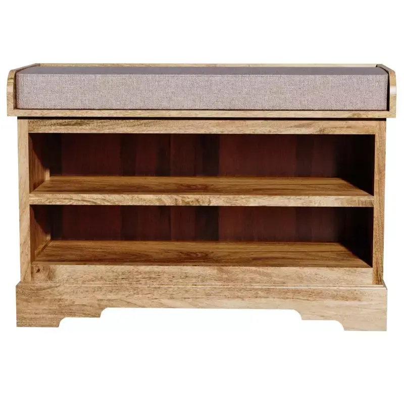 Schuhregal Guru 90x60x40 aus indischem Mango-Massivholz Preisreduziert