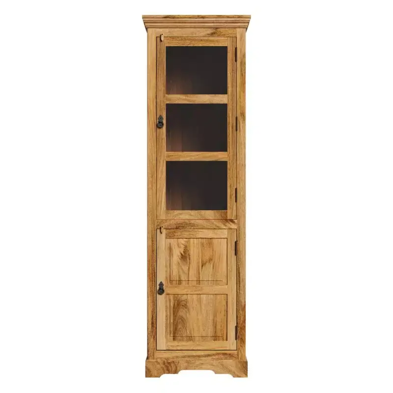 Super-Preis Vitrine Guru 60x200x45 aus Mangoholz