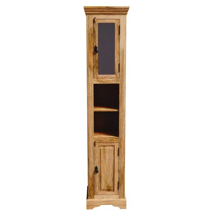 Badezimmerschrank Guru 40x190x35 aus Mango-Massivholz Nur Für Kurze Zeit