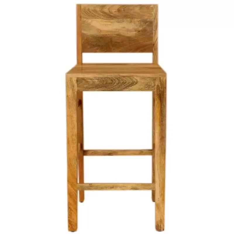 Saisonangebot Barstuhl Hina 45x105x45 aus indischem Mango-Massivholz