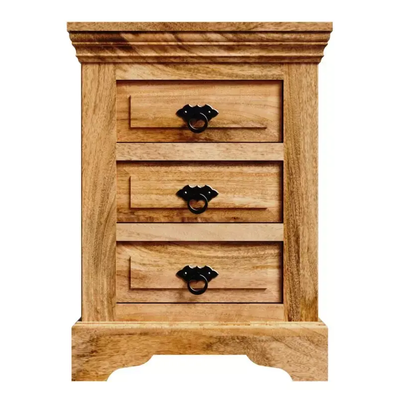 Geprüft Nachttisch Guru 45x60x40 aus Mangoholz