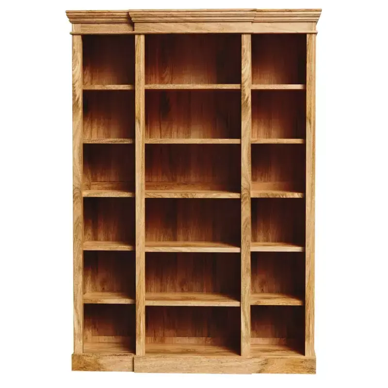 Bücherregal Guru 140x200x45 aus Mangoholz Sichere Zahlung