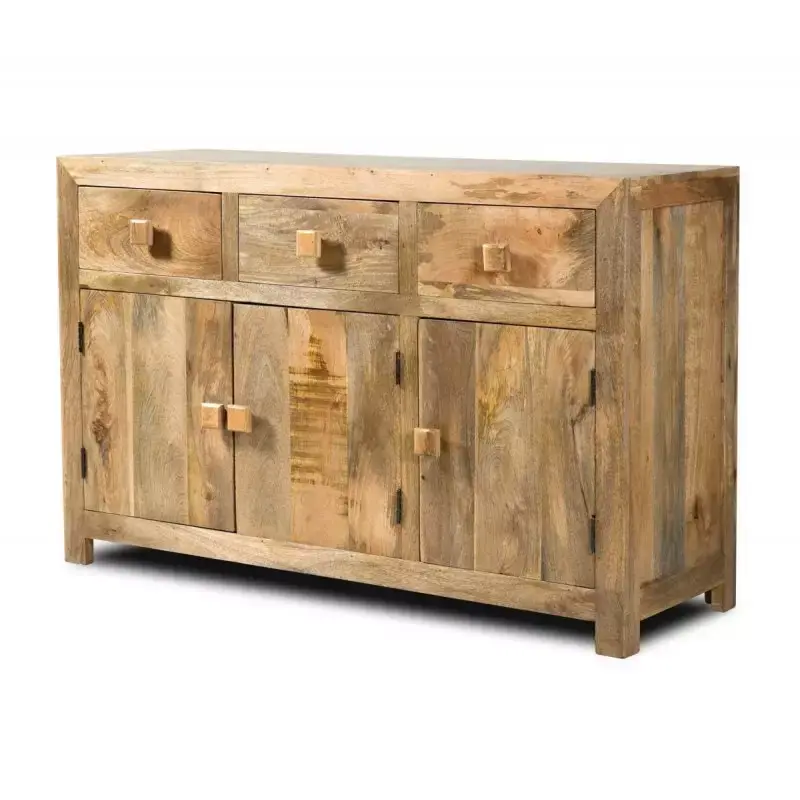 Versand Am Gleichen Tag Kommode Hina 140x90x45 aus Massive Mangoholz