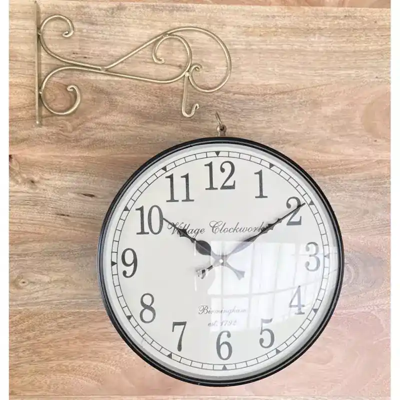 Schneller Versand Doppelseitige Wanduhr Ø 30 cm