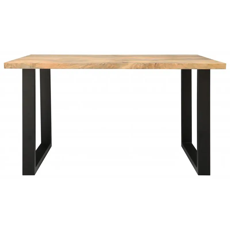Esstisch mit Metallbeinen 180x90 cm aus massivem Mangoholz Preiswert