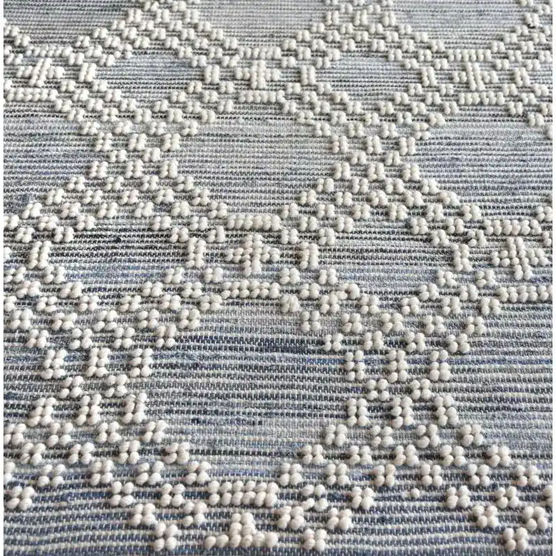 Günstig Teppich NASHVILLE 160 x 230 cm aus Wolle und Denim