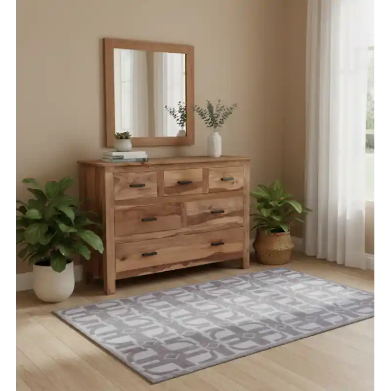 Teppich BISBEE 190 × 290 cm aus reiner Wolle Zertifiziert