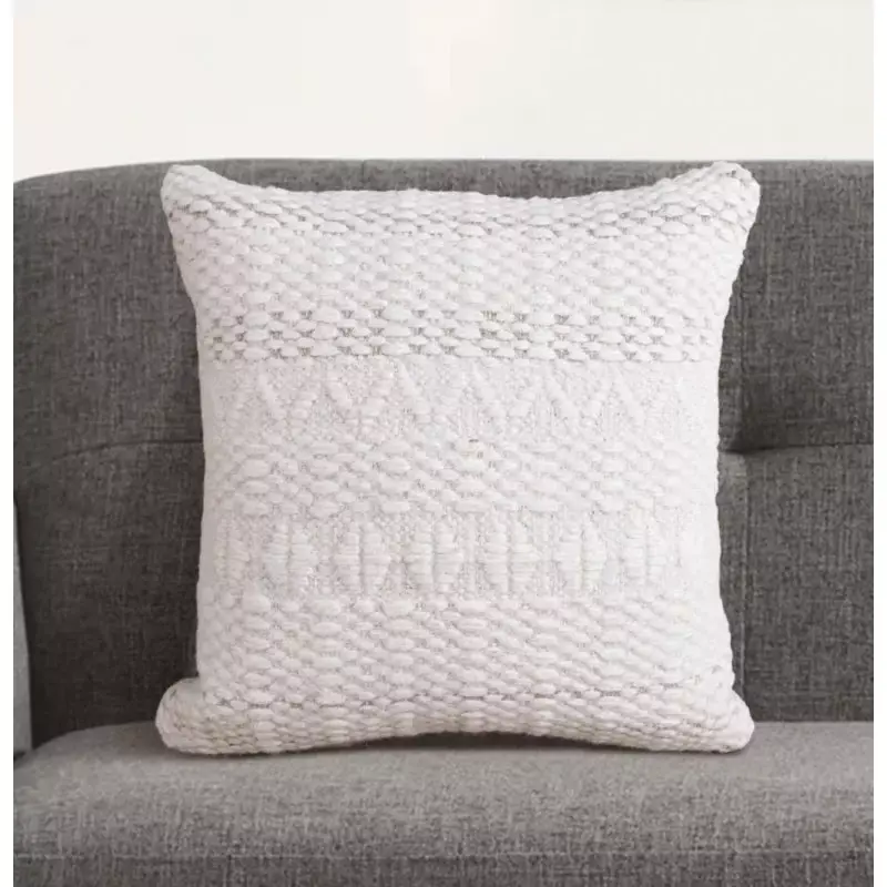 Rabatt Kissen OTAKHOI 45x45 cm aus echter Wolle und Baumwolle