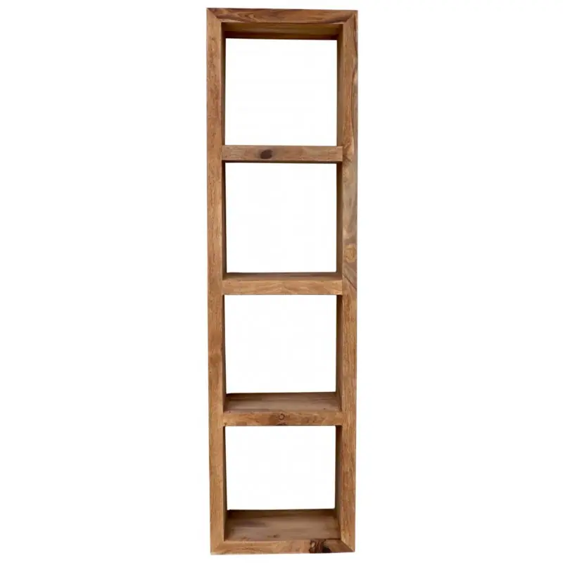 Bücherregal Tara 50x175x50 aus indischem Sheesham-Massivholz Rabatt
